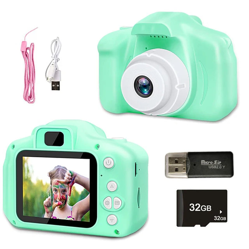 Children'S Camera 1080P HD Screen Camera Video Toy 8 Million Pixel Kids Cartoon Cute Camera Outdoor Photography Toy
